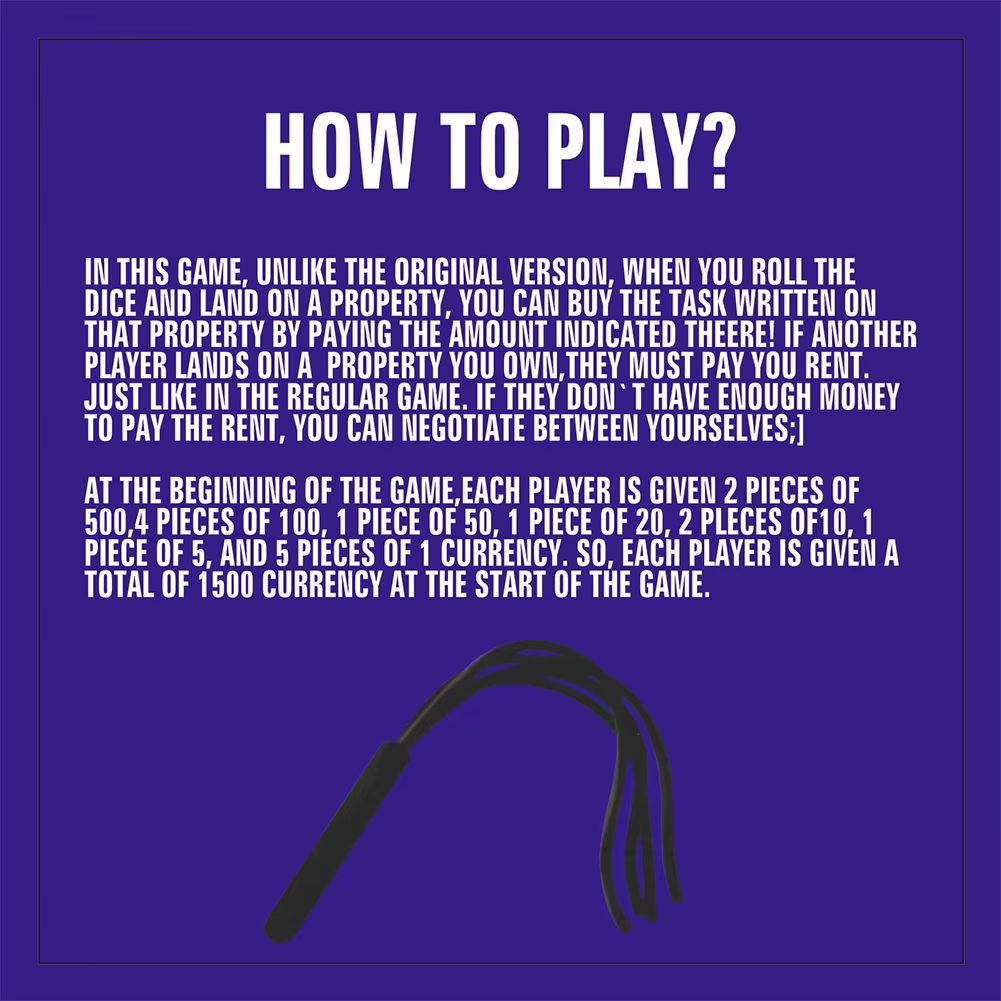 Adultopoly Board Game Couple Adult Opoly Board Game Relationship Card Game Portable Couple Game Valentines Gifts for Him Her..