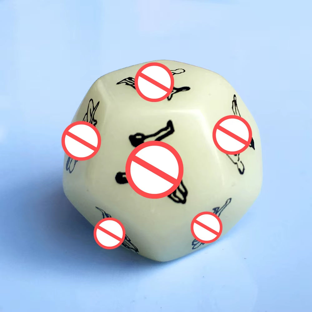 Sex Toys for Couples Women Adult Game Funny Sex Dice 6/12 Sides Romance Love Humour Gambling Erotic Crap Dice Bar Christmas Gift