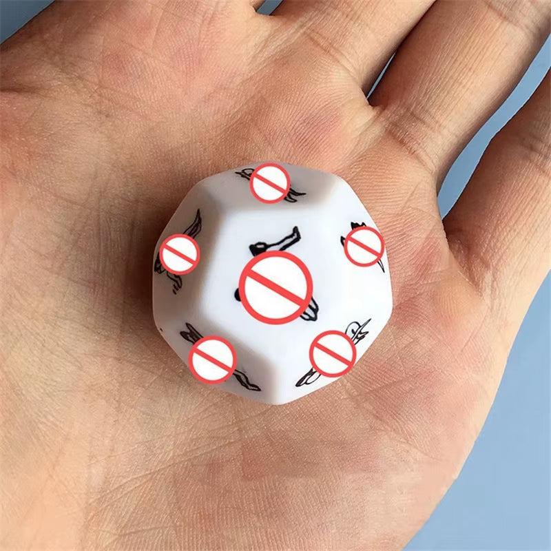 Sex Toys for Couples Women Adult Game Funny Sex Dice 6/12 Sides Romance Love Humour Gambling Erotic Crap Dice Bar Christmas Gift