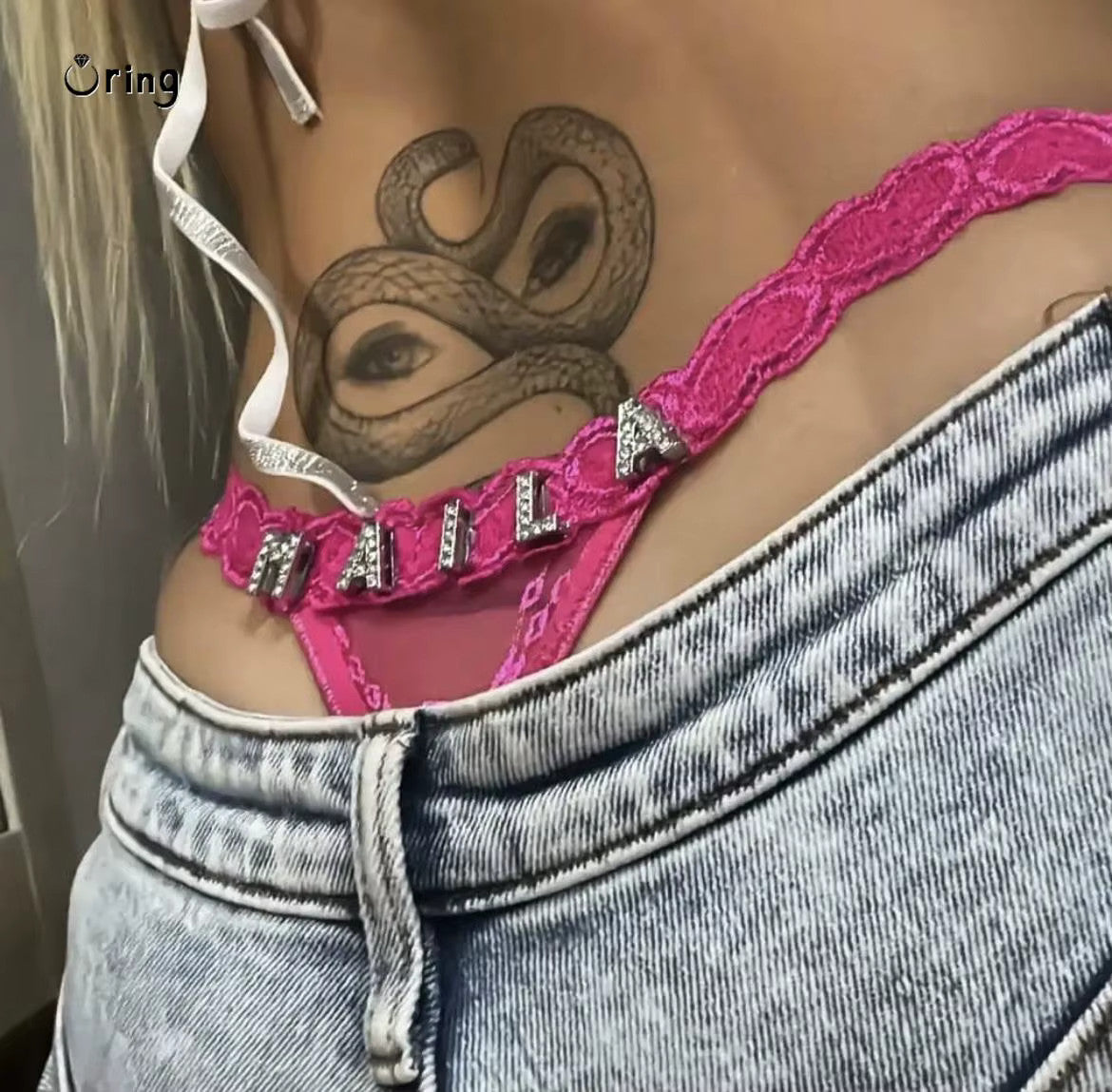 Custom Name Thong Sexy Bikini Panties with Crystal Letter Hotwife Lingerie Custo